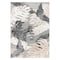 World Rug Gallery Palm Floral Leaves Indoor/Outdoor Area Rug 5' x 7' Gray 5553GRAY5X7 - alternate 7